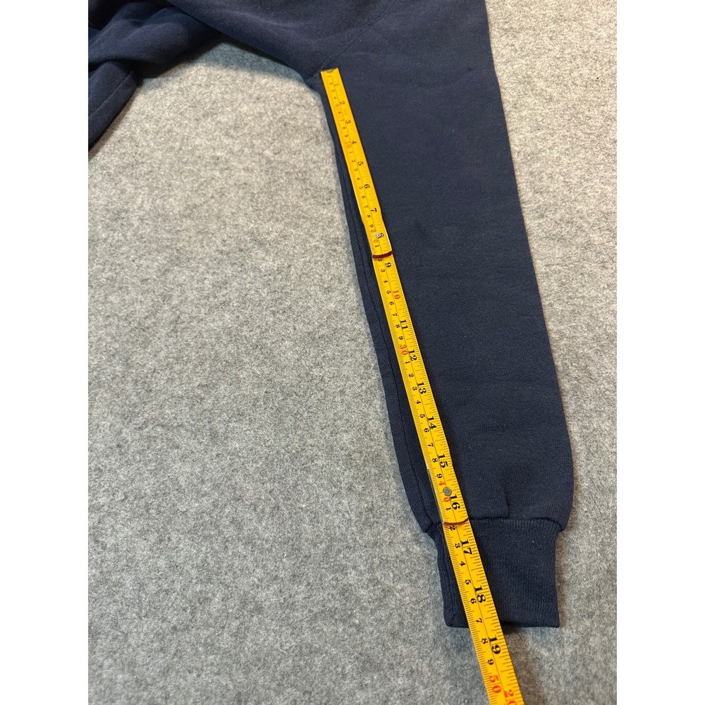 Wrangler Sweats Raglan Crewneck Sweatshirt Youth L Navy Blue Made in USA Vintage - Picture 5 of 6